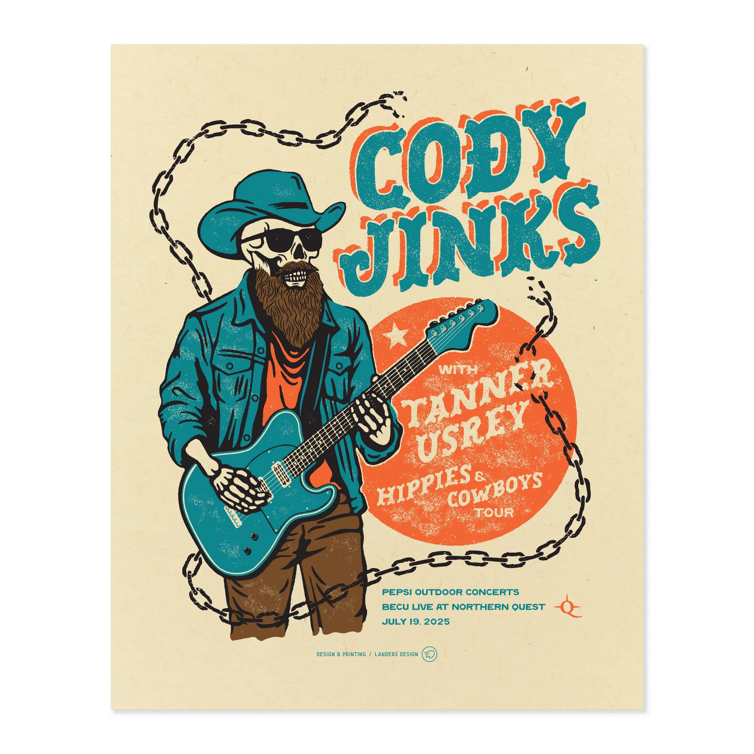 Cody Jinks - Screen Printed Poster — Landers Design